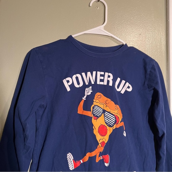 The Children’s Place Pizza Graphic Tee Blue L 10/12 - Picture 3 of 8